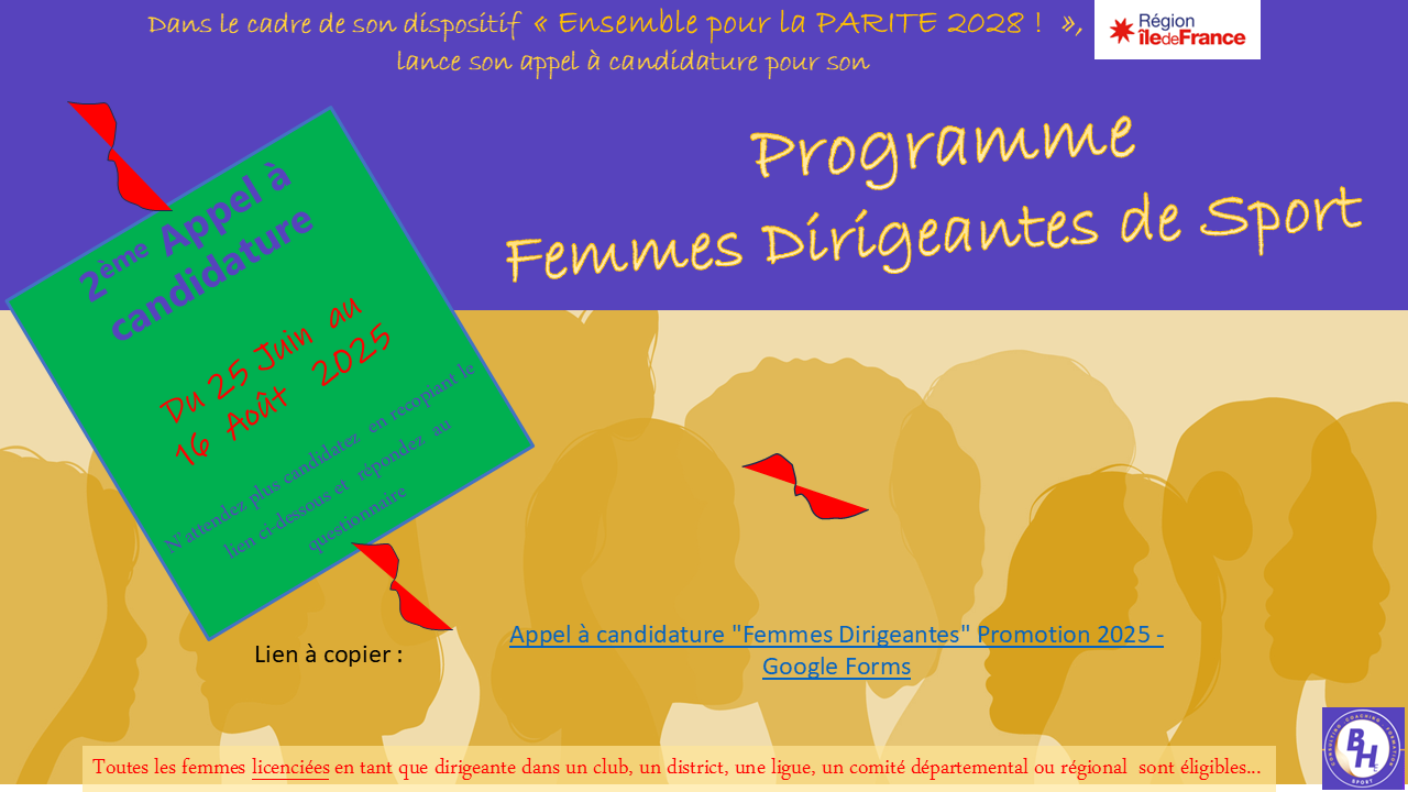 Visuel IdF 2e Appel candidatures Femmes dirigeantes
